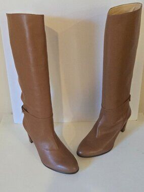 Alexandre Birman Rachel Cognac Leather Knee High Boots Size 39